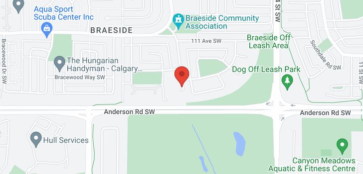 map of #21 11407 Braniff RD SW